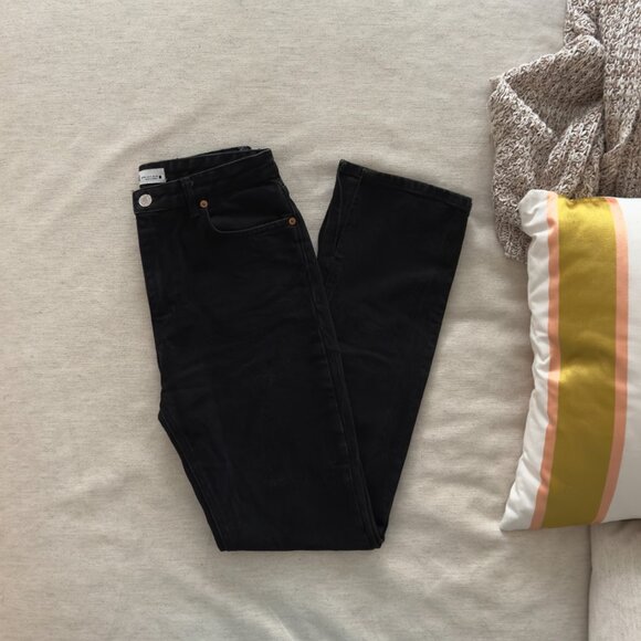 Zara Black Jeans with Split Hem - Picture 2 of 13